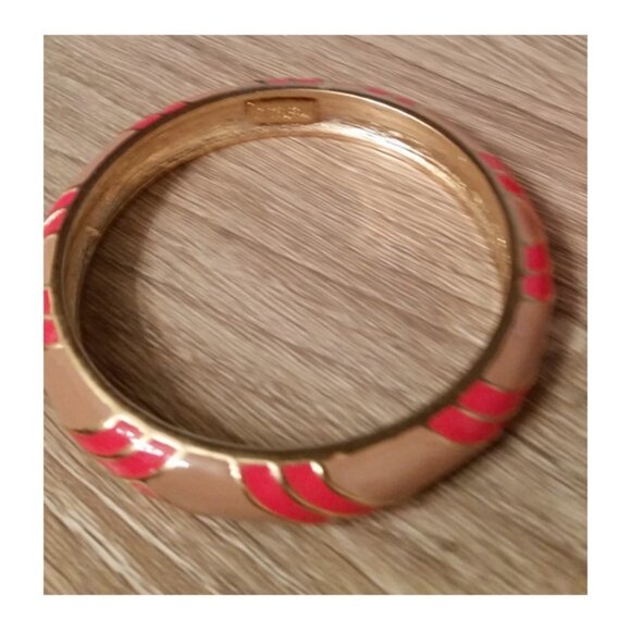 Bundle lot of 2 J.crew enamel bangles, stackable, layering, trendy, colorful. - Picture 3 of 4
